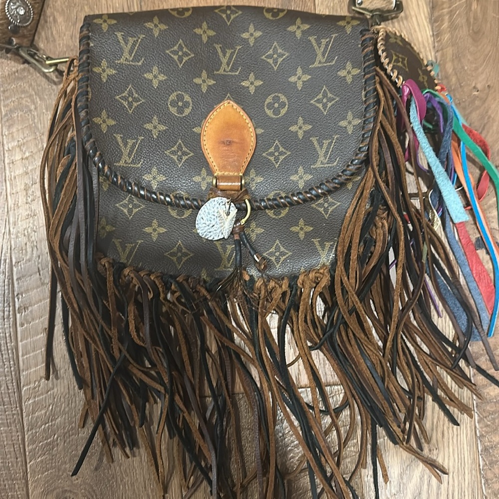 EUC Vintage Boho Bags Recycled Louis Vuitton - Picture 2 of 5